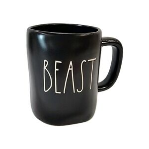 Rae Dunn BEAST Mug Black Ceramic Large Coffee/Tea Mug Cup by Magenta